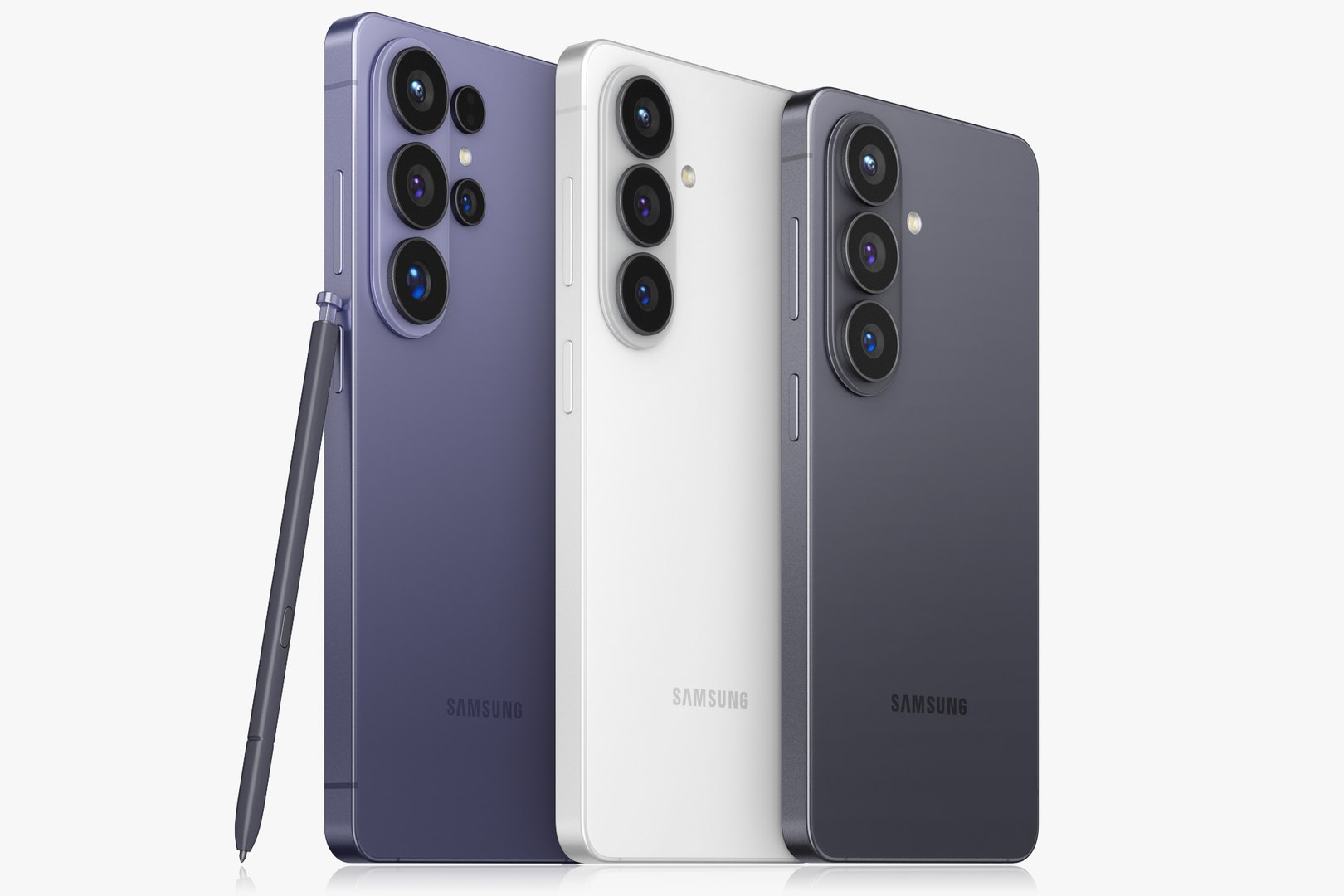 Samsung Galaxy S26 and S26 Plus and S26 Ultra 3D model https://p.turbosquid.com/ts-thumb/B5/V4Nn7L/wo/c14/jpg/1771535694/1920x1080/fit_q87/9dcfb36f050aba279d5257bc5f3e183238415f09/c14.jpg
