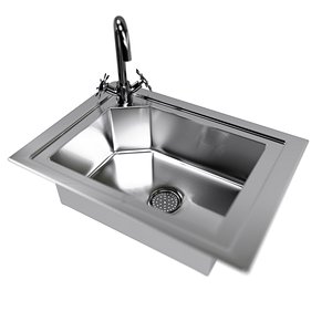 3D kitchen sink water tap