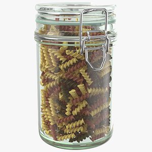 Spiral Pasta Glass Jar