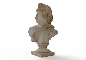 bust of apollo printable 3D model
