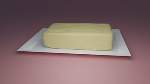 Butter on a plate
