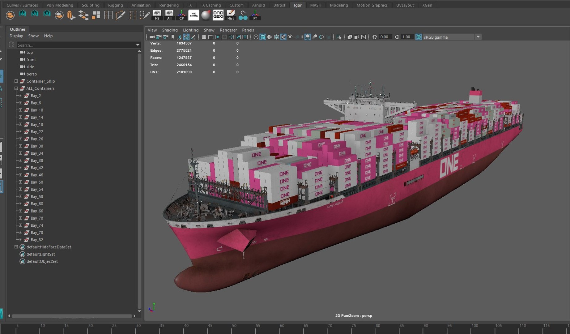 ONE Container Ship 3D Model - TurboSquid 1993742