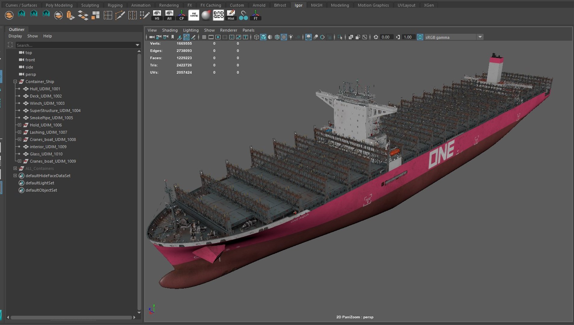 ONE Container Ship 3D Model - TurboSquid 1993742
