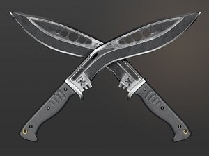 m48 kukri knife 3D model