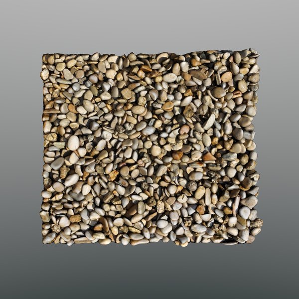 3d model scan coarse gravel