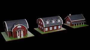 3D pack farmhouses
