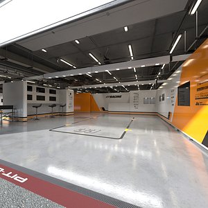 3D Base Racing Team Garage  5 model