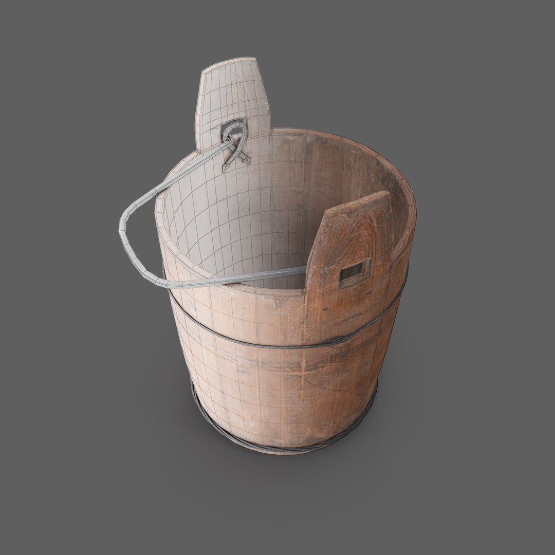 3D model antique bucket https://p.turbosquid.com/ts-thumb/B5/kaEMcy/1l57HBYD/wooden_bucket06wa/jpg/1501046330/1920x1080/fit_q87/58d370522be1b7a7b9e8b0998f5fb3f19136a1ca/wooden_bucket06wa.jpg