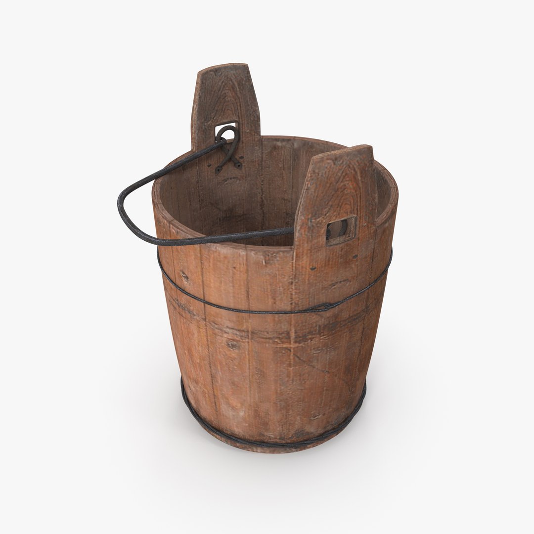 3D model antique bucket https://p.turbosquid.com/ts-thumb/B5/kaEMcy/CecKwC6m/wooden_bucket08/jpg/1501321160/1920x1080/fit_q87/7b2ad4866d53c42c5b7597612fda037966e63cbc/wooden_bucket08.jpg