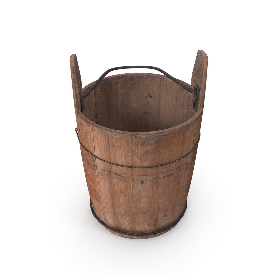 3D model antique bucket https://p.turbosquid.com/ts-thumb/B5/kaEMcy/M70xkFKL/wooden_bucket09/jpg/1501321160/1920x1080/fit_q87/f3461bcb1d132b8e36cb5119ee404365b00ce801/wooden_bucket09.jpg