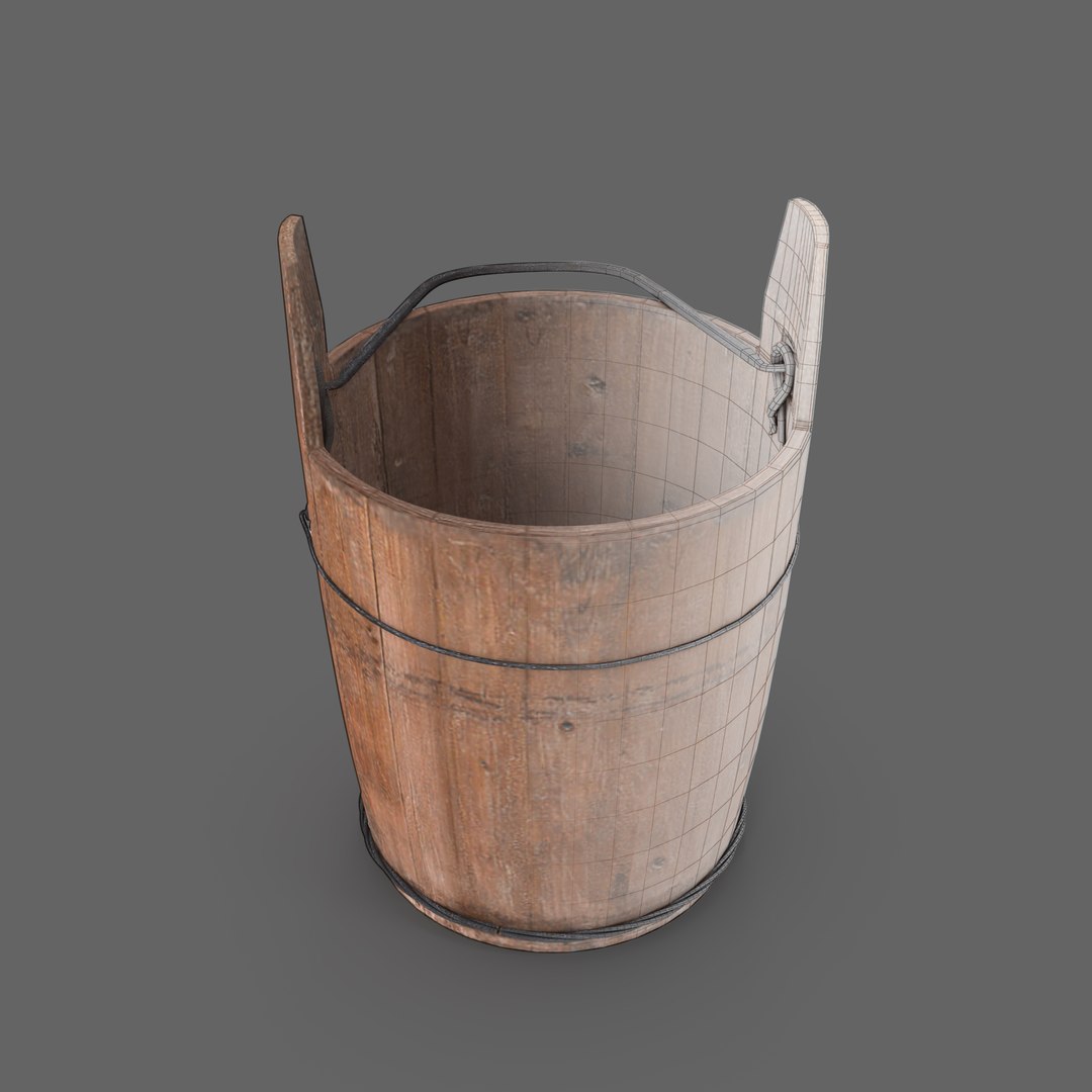 3D model antique bucket https://p.turbosquid.com/ts-thumb/B5/kaEMcy/XaeJ7wZJ/wooden_bucket09wa/jpg/1501046331/1920x1080/fit_q87/e651880ad624c26e48a2bf16713fceffd547c99b/wooden_bucket09wa.jpg