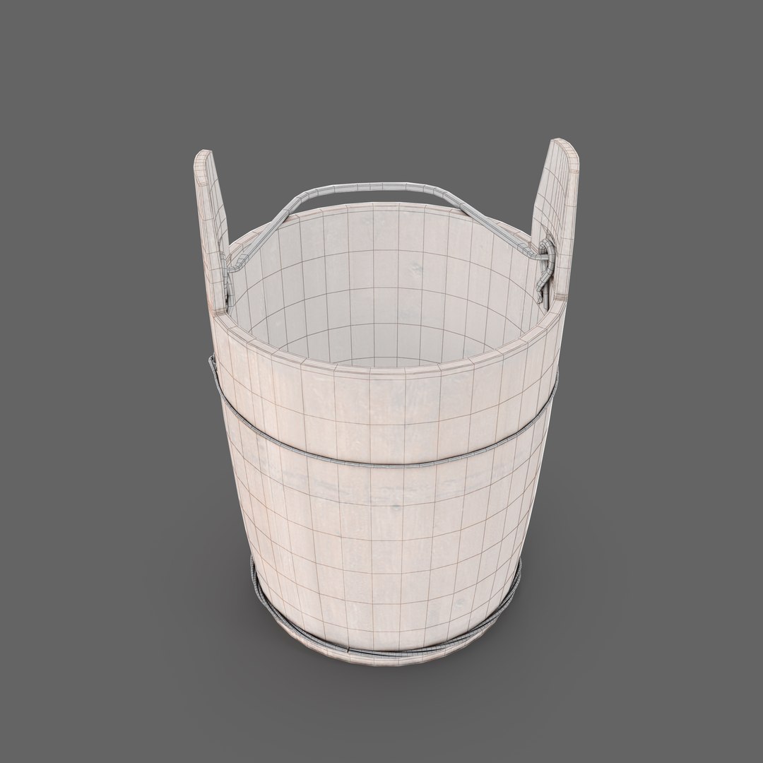 3D model antique bucket https://p.turbosquid.com/ts-thumb/B5/kaEMcy/qjlYjUQ1/wooden_bucket09w/jpg/1501046331/1920x1080/fit_q87/9b5862e3dabd3c1ecaa6e6adb60dbfcaef6b3e7f/wooden_bucket09w.jpg