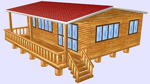 house 066 wooden model