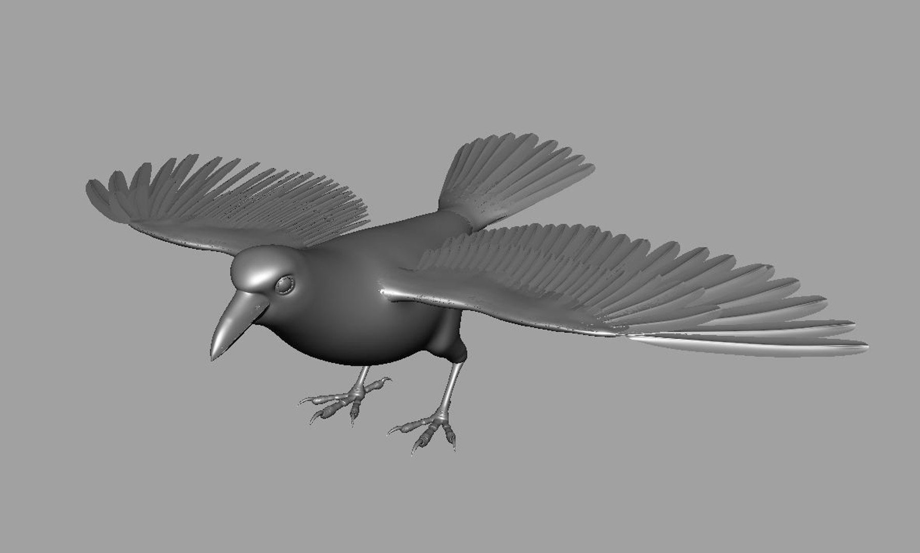 crow rigging obj