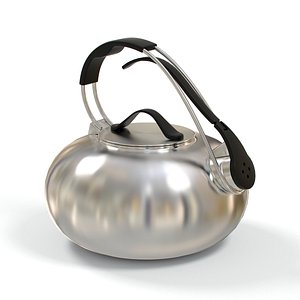 3d steel kettle model