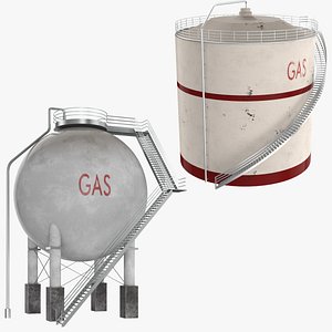 contains oil tank 3D model