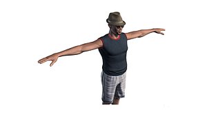 3D model Tourist man 1
