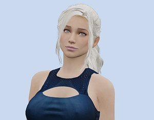 VR PBR FEMALE AVATAR CHARACTER BREANNA 3D MODEL CHEAP PRICE