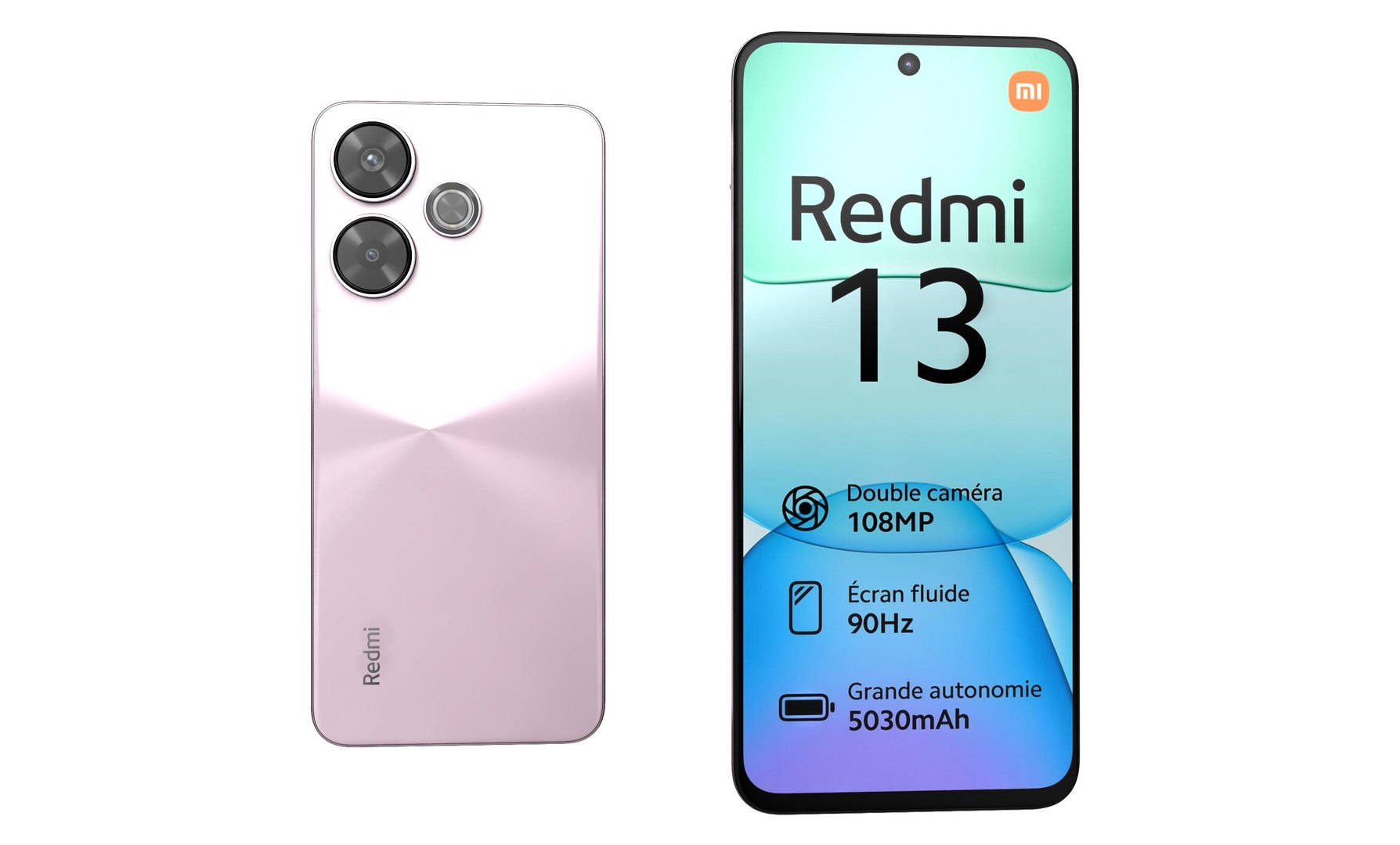 3D Xiaomi Redmi 13 4G Pink Model - TurboSquid 2242112