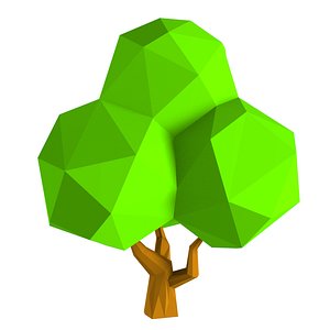 Cartoon Tree 3D model