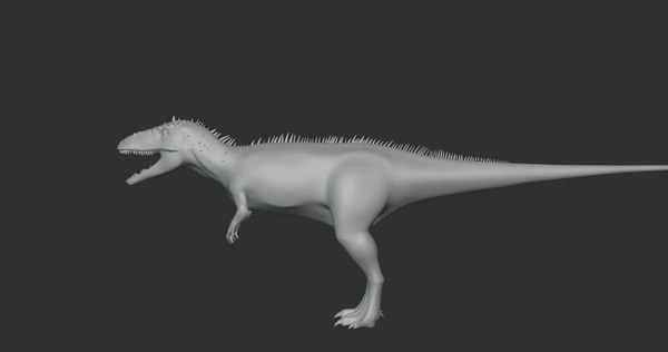 3D модель Carcharodontosaurus Basemesh Low Poly - TurboSquid 1993670