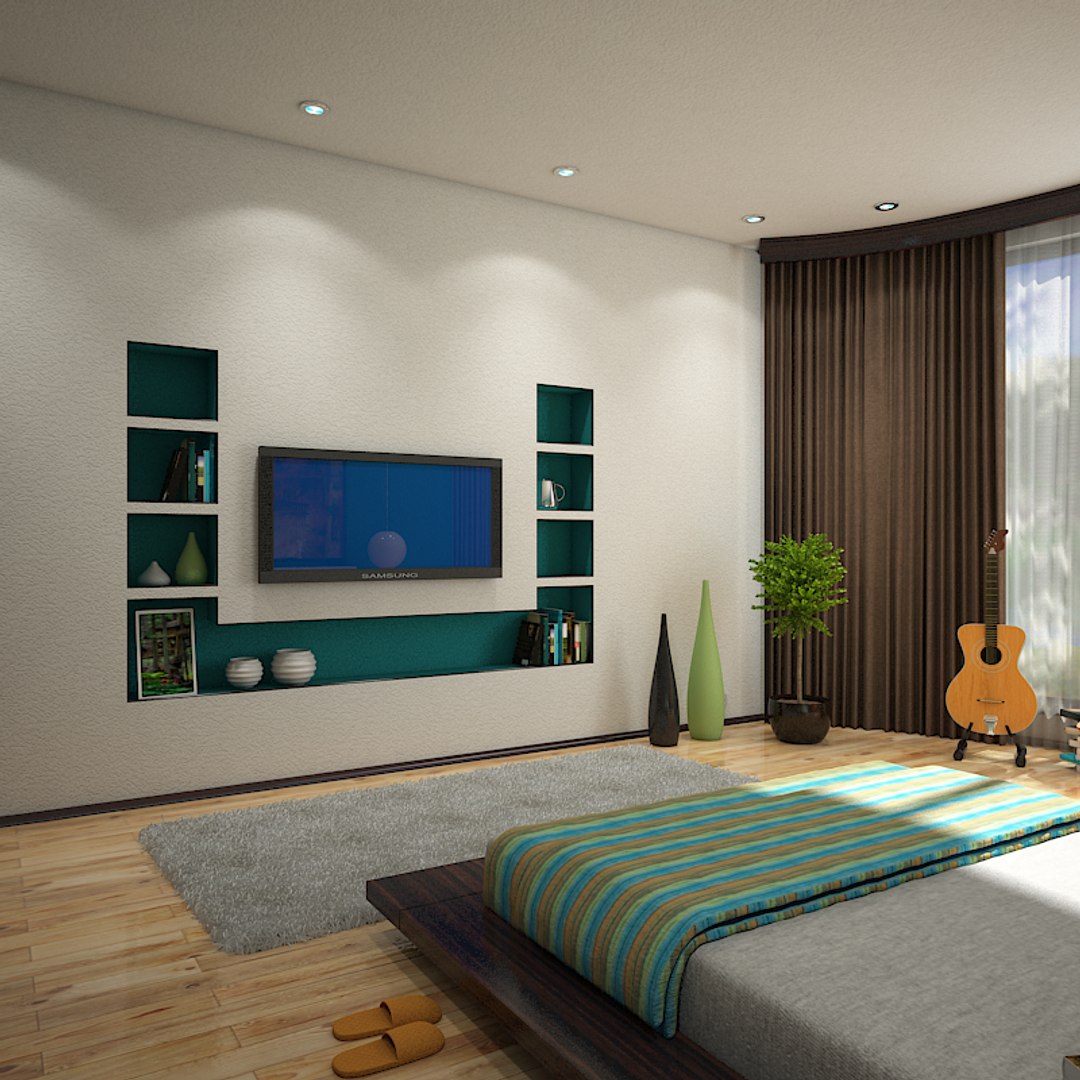 Interior Scene Bedroom 1 3d Model