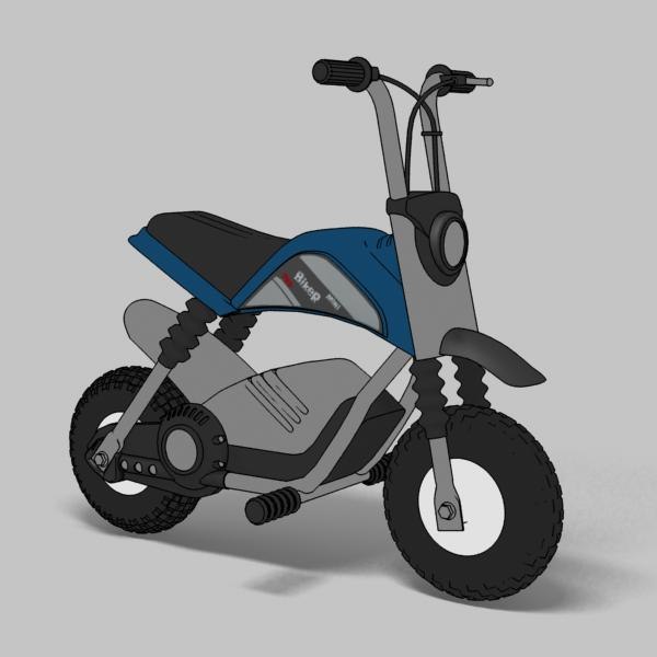 modelo 3d minibike toon render - TurboSquid 538215