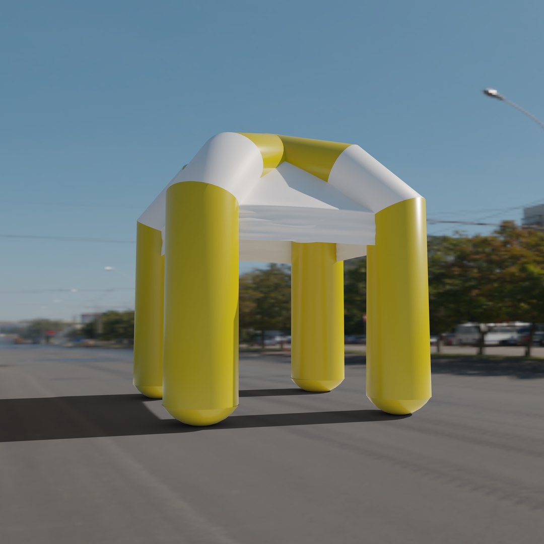 3D Inflatable Tent For Advertising And Exhibition - TurboSquid 2077613
