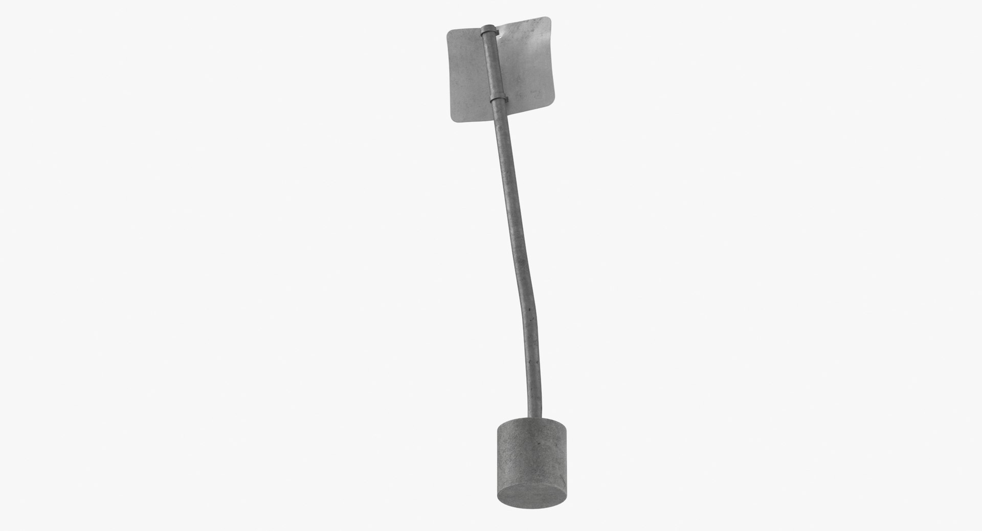 3D Square Street Signs Cylinder Damaged Model - TurboSquid 1896849