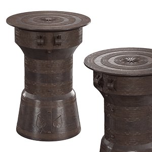 PALECEK RAIN DRUM TABLE 3D model