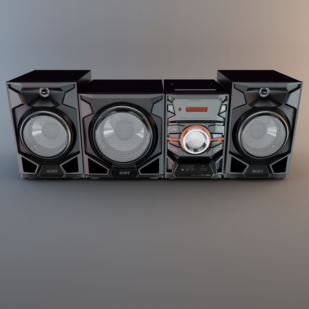 3d Model Sony Mhc Ex900 Double