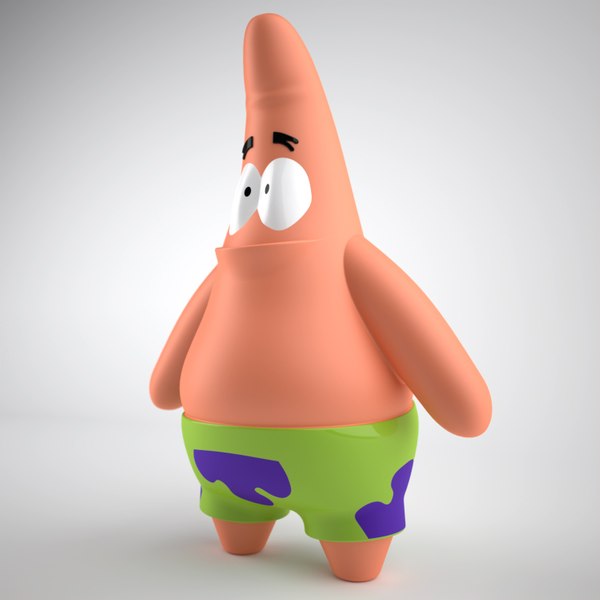 Character Patrick 3d Obj