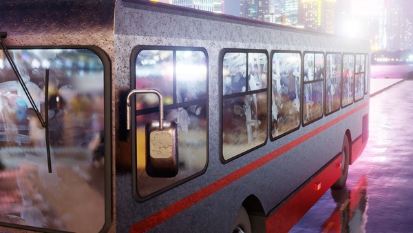 Free 3D old rusty bus - TurboSquid 1597853