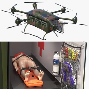 Medical Evacuation Drone and Stretcher