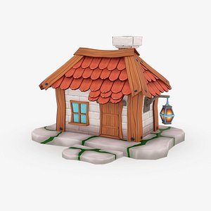 toon cartoon house 3D