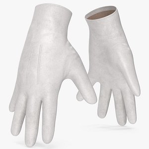 Leather Gloves v 3 3D model