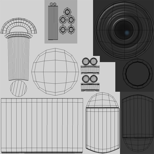 3D Security Cameras Pole model - TurboSquid 2041467