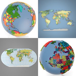 3d world globe
