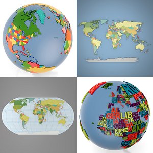 World Map and Globe collection