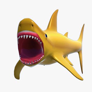 3D Shark lover- Animation  LOD 3D model