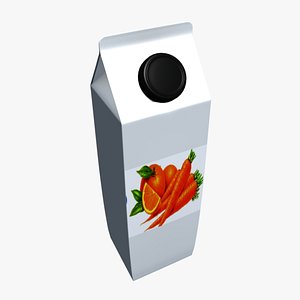 3d juice carton