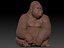 Estatueta Deco Macaco Gorila Lado XL