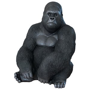 Deco Figurine Monkey Gorilla Side XL