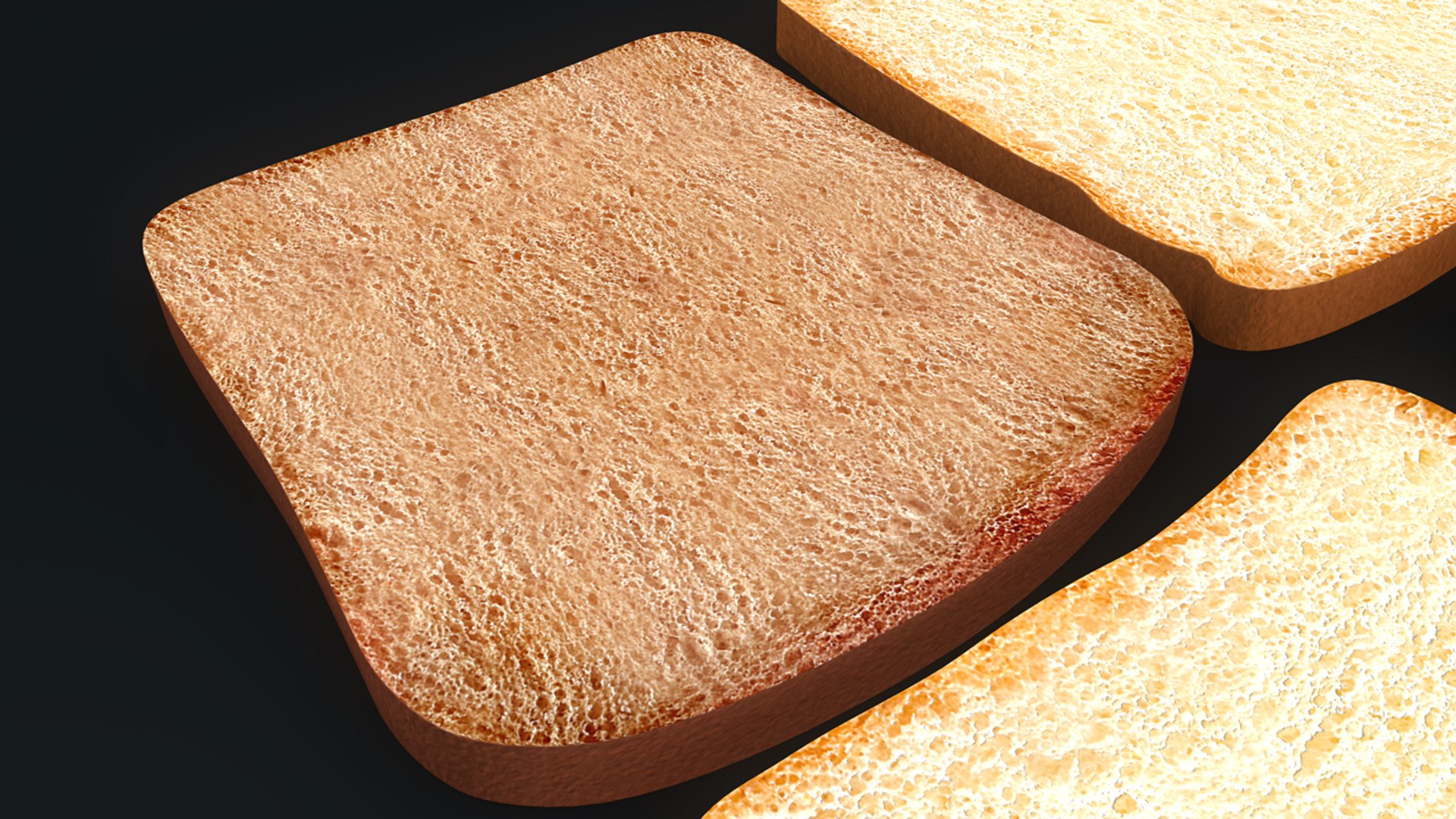 Bread Slices 3d Obj