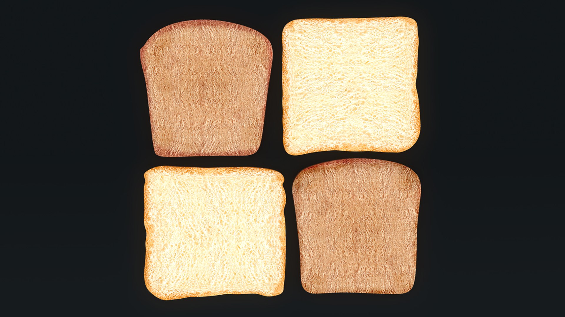 Bread Slices 3d Obj