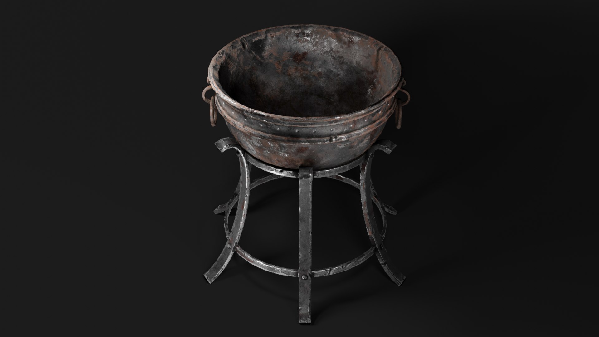 Iron Brazier 3D Model TurboSquid 1440052