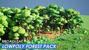 3D Lowpoly Foliage Pack - Broadleaf Forest