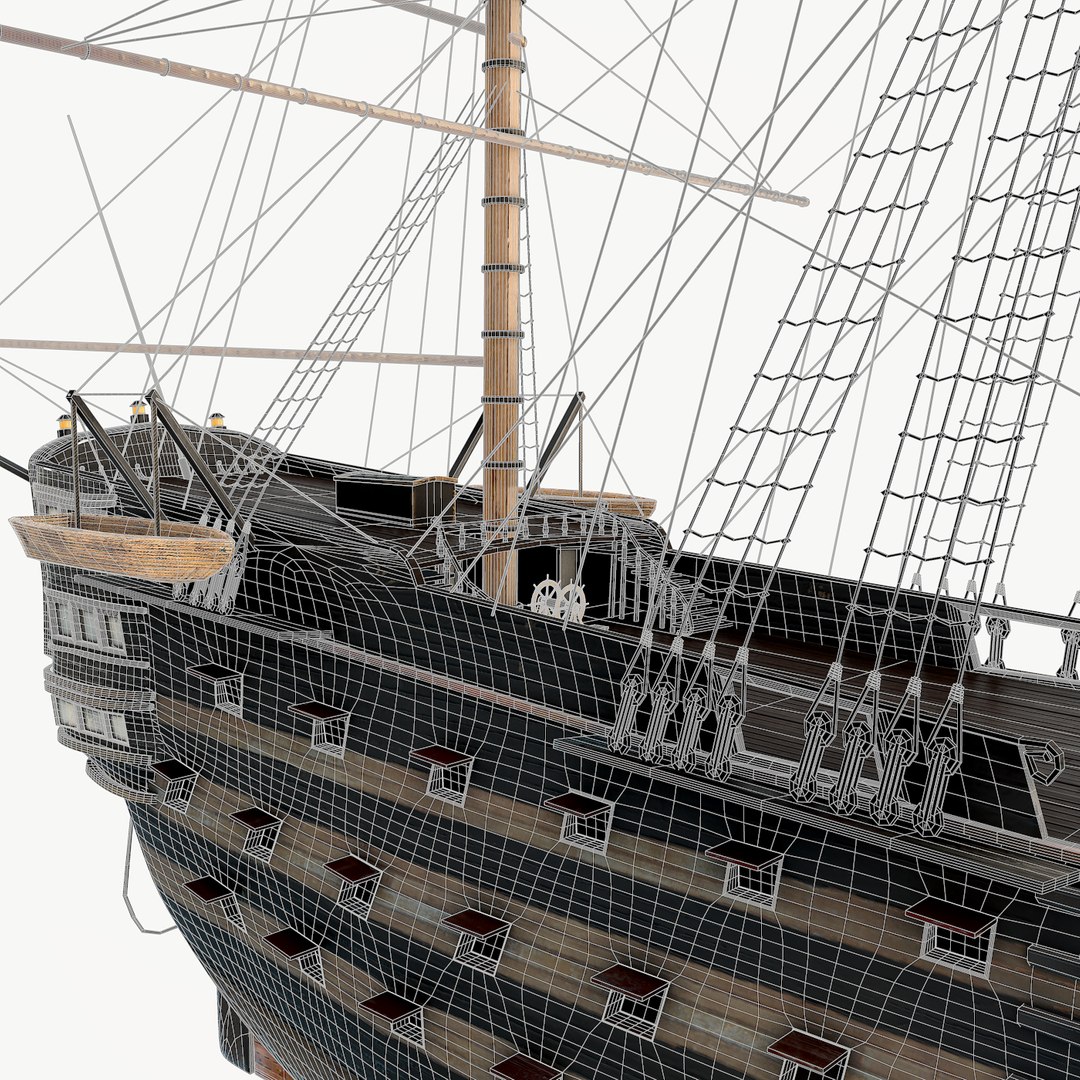 3d Model Of Advanced Ship Line