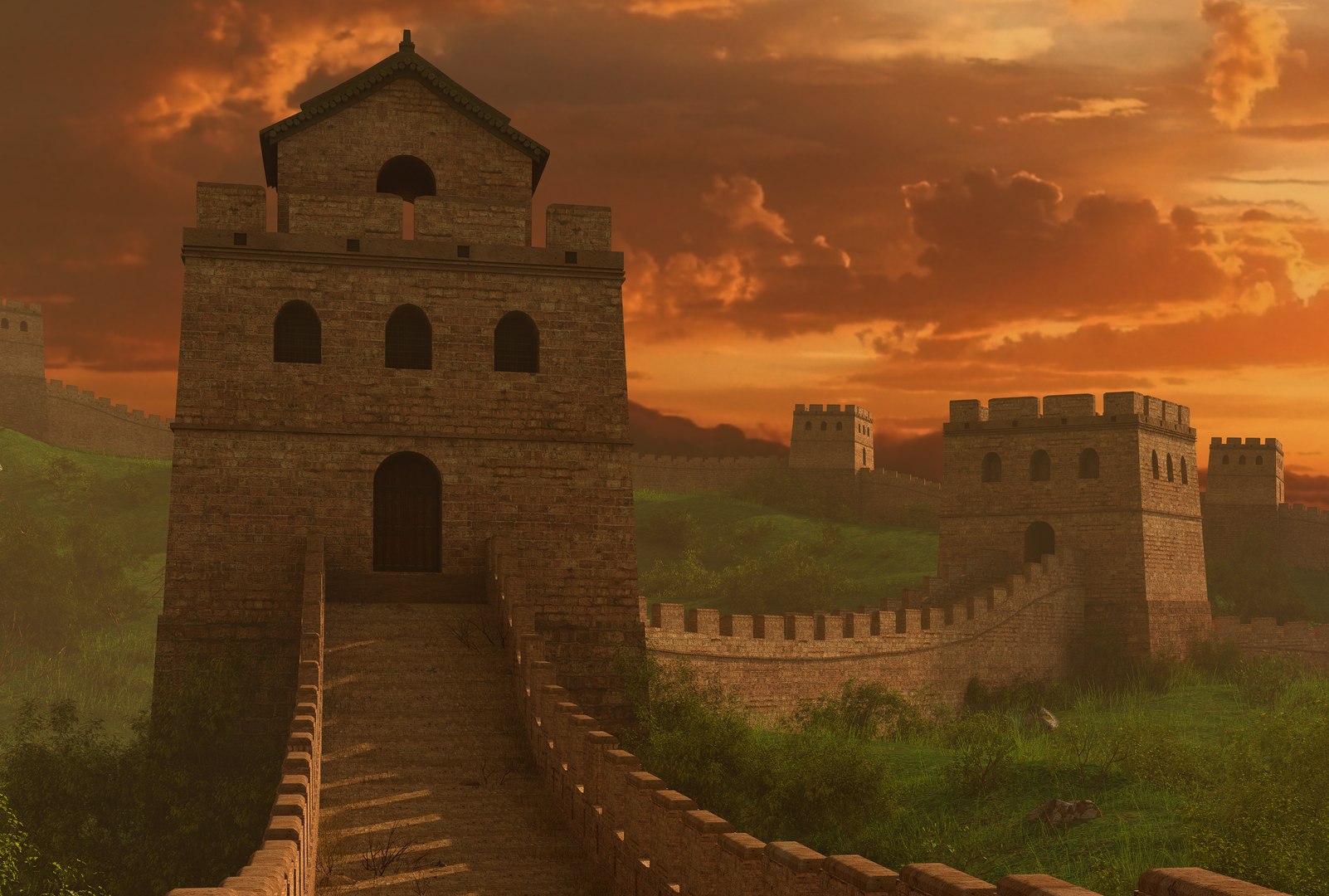 Great Wall China 3D - TurboSquid 1560580