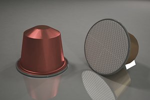 nespresso coffee capsule 3D